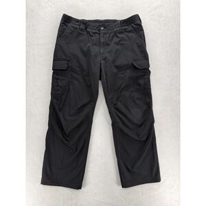 Under Armour Tactical Patrol Pants Womens 18 Black Relaxed Fit Ripstop Storm